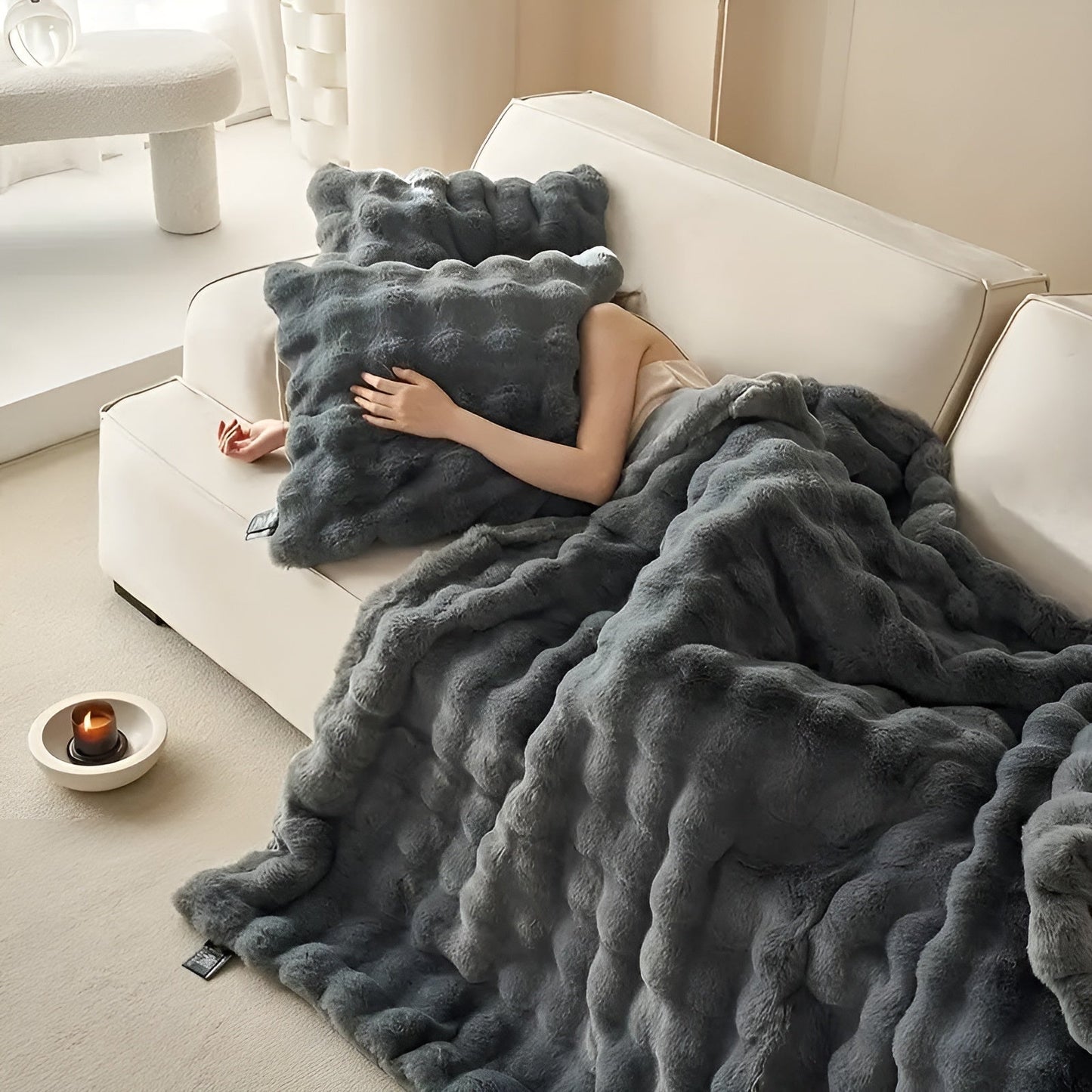 Fleece- und Fleece-Brehnanket – Extra weich und warm | Perfekt für Sofa und Schlafzimmer