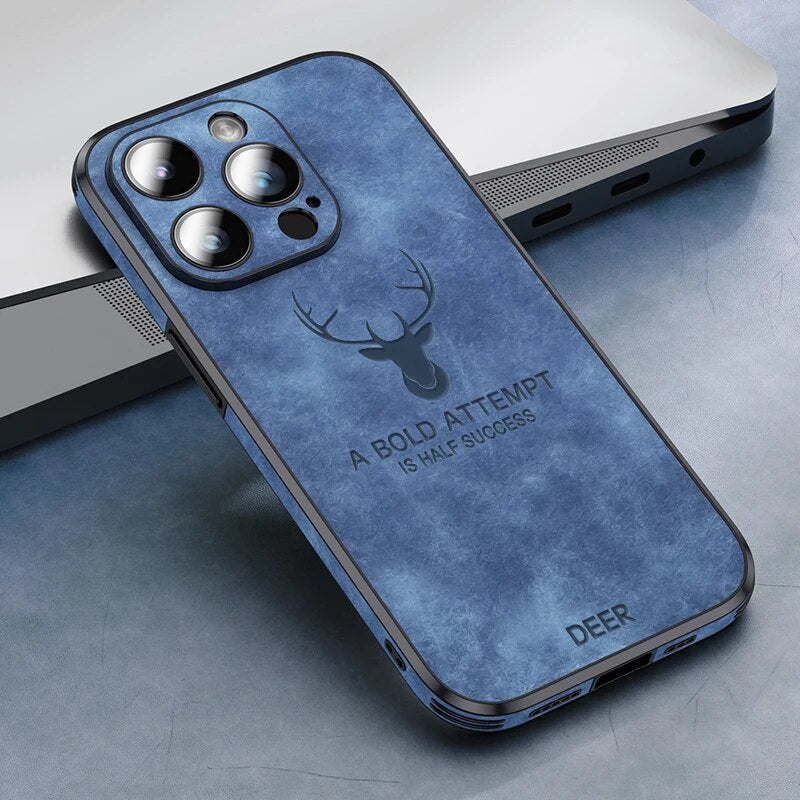 Brehn | Deer - Luxuriöse Leder-iPhone-Hülle mit stilvollem Design und stoßfestem Schutz