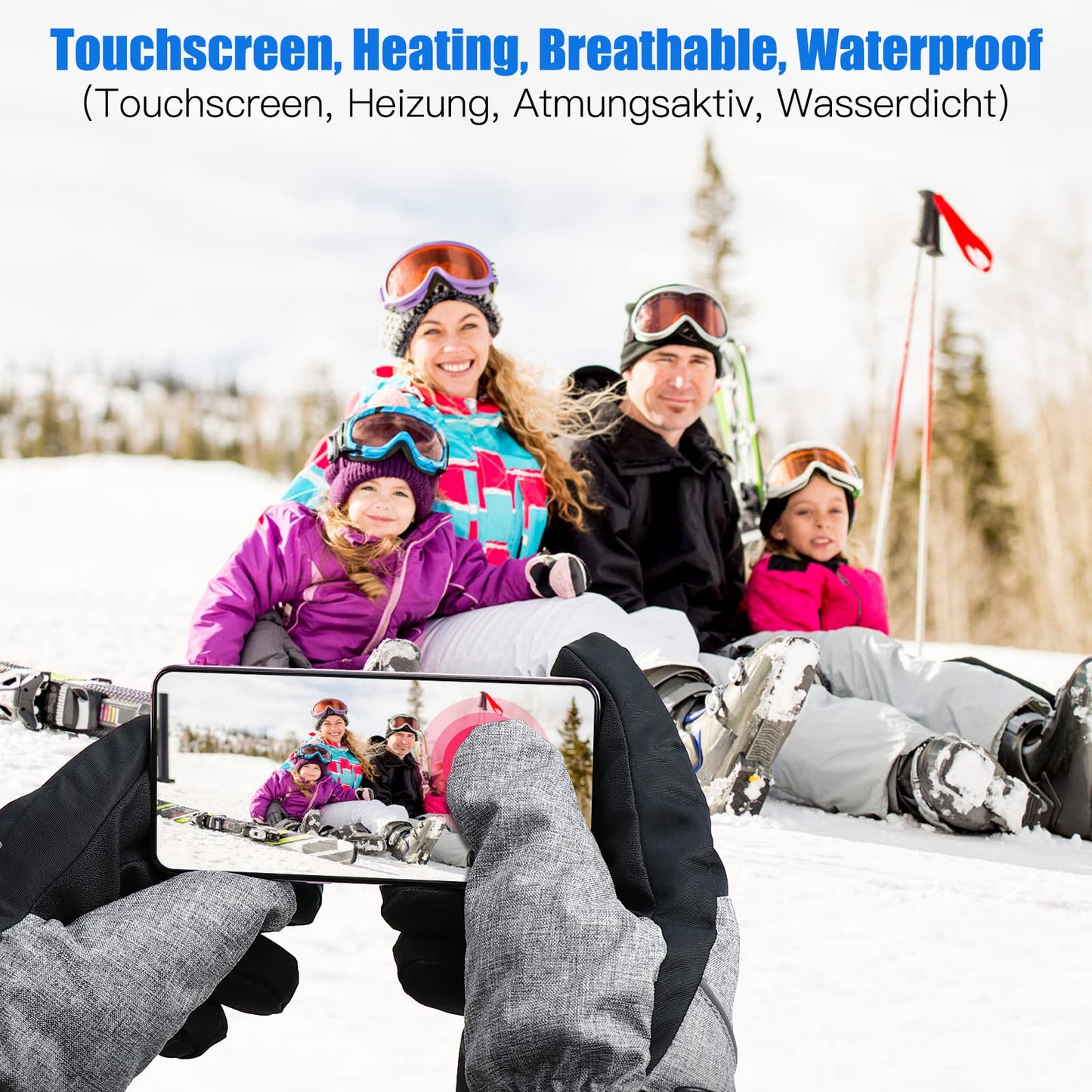 Verstellbare Temp 40-55 °C beheizte Handschuhe | Brehn