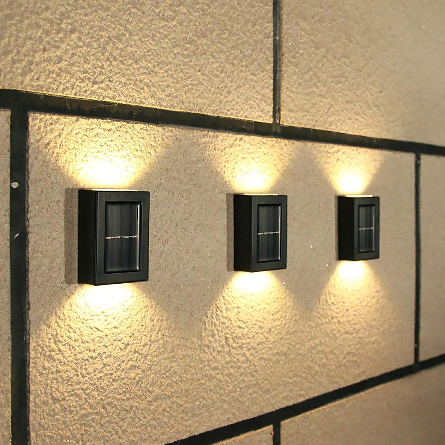 Brehn | LuxeSolar Elegante LED-Wandleuchte | Nachhaltige Sonnenenergie mit automatischem Betrieb