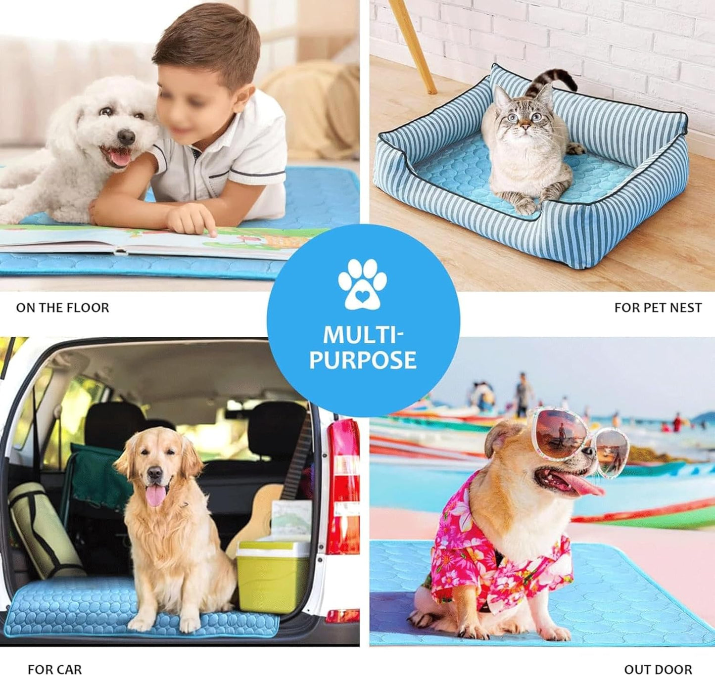Extra-Große Hundekühlmatte für Sommerkomfort | Brehn