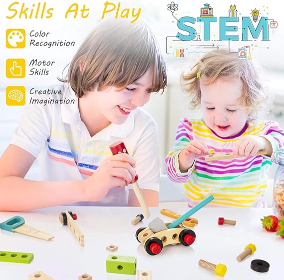 Brehn | Holz Werkzeugset - Entdecken Sie kreativen Spielspaß für Kinder