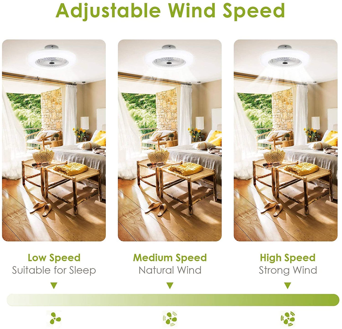 Deckenventilator mit Beleuchtung 80W mit Fernbedienung | Brehn
