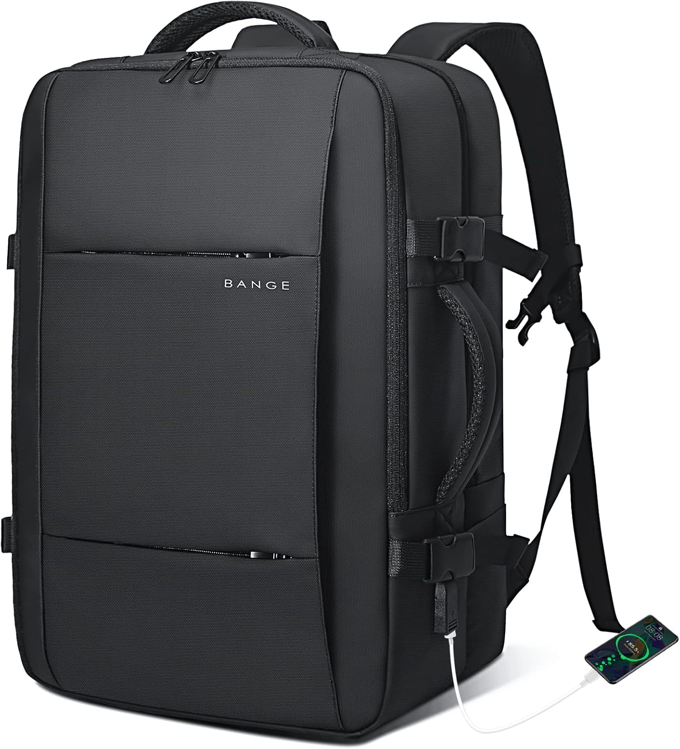 Erweiterbarer 26–45L wasserdichter Reisen-Rucksack mit Laptop-Fach & Duffle-Trage | Brehn