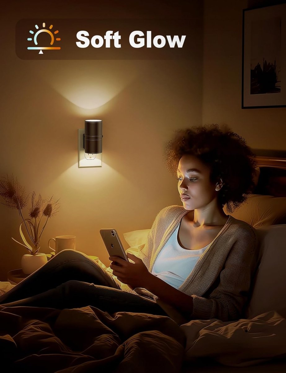 Brehn | Nachtlicht - Dimmbare LED-Birne - Einstellbare Helligkeit - Ideal für Schlafzimmer und Flure