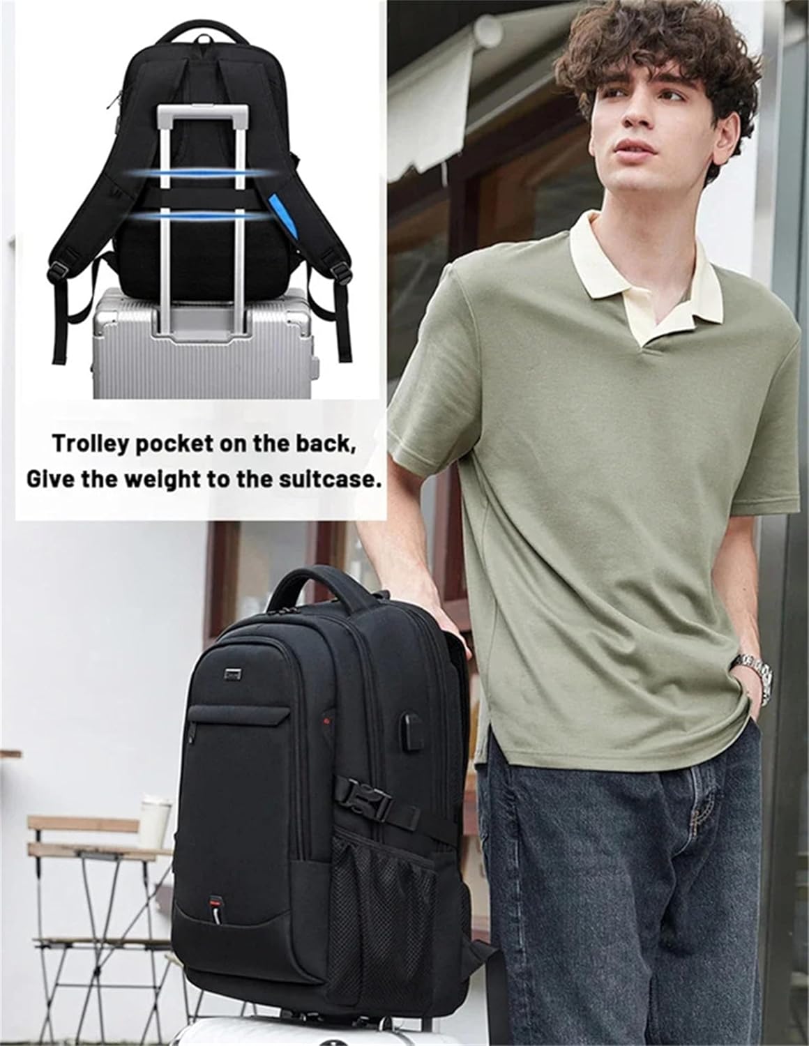 Wasserfeste Laptop- & Reise-Rucksack mit organisierten Fächern | Brehn