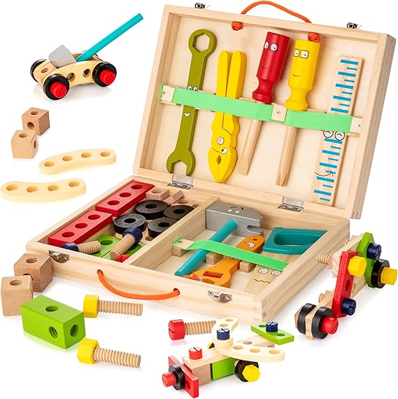 Brehn | Holz Werkzeugset - Entdecken Sie kreativen Spielspaß für Kinder