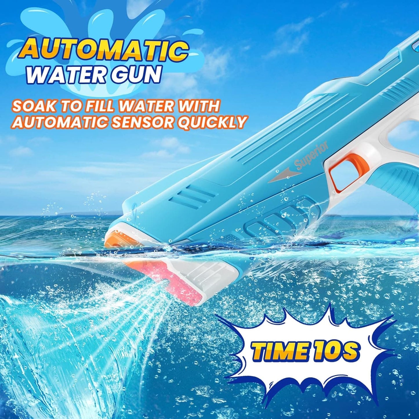 Brehn | AquaLux Elite Wasserblaster | Hochleistungs-Kanone für ultimativen Sommer Spaß