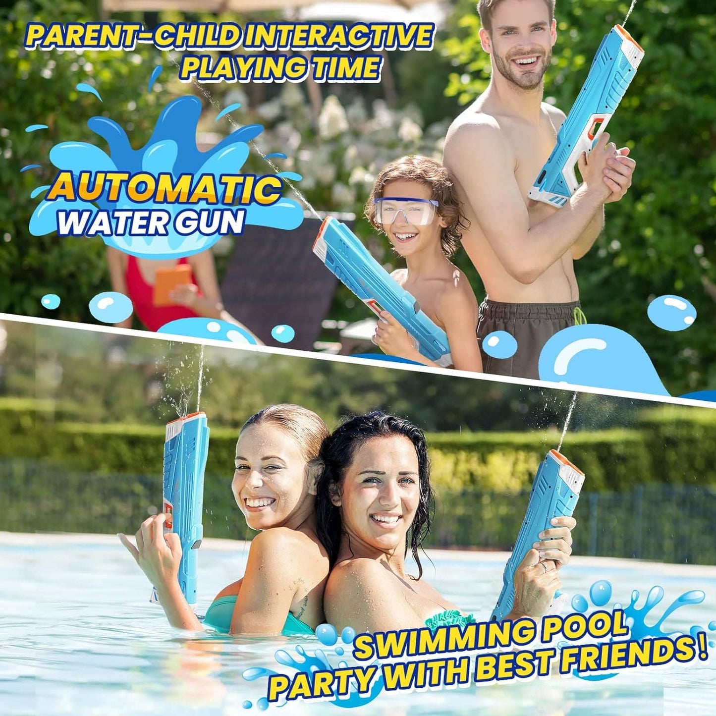 Brehn | AquaLux Elite Wasserblaster | Hochleistungs-Kanone für ultimativen Sommer Spaß