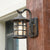 Seeded Glass Lantern Wandlampe Landhaus Einzelne Licht Außenwandleuchte in Bronze/Schwarz | Brehn