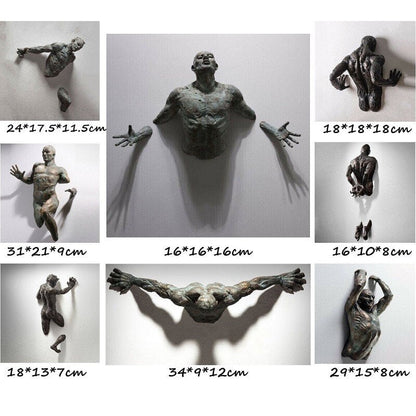 Wandskulptur | Hängende Kunst aus Kunstharz | Modernes abstraktes Design