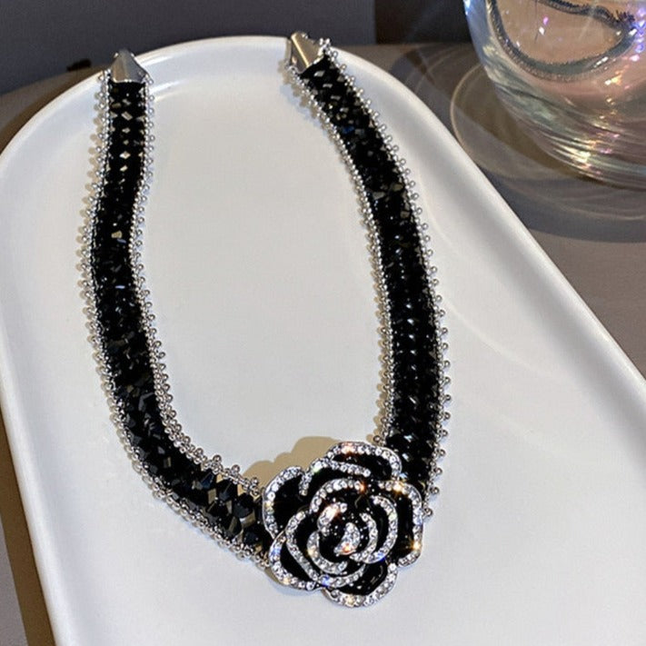 Brehn | Gothic Rose Handmade Crystal Necklace