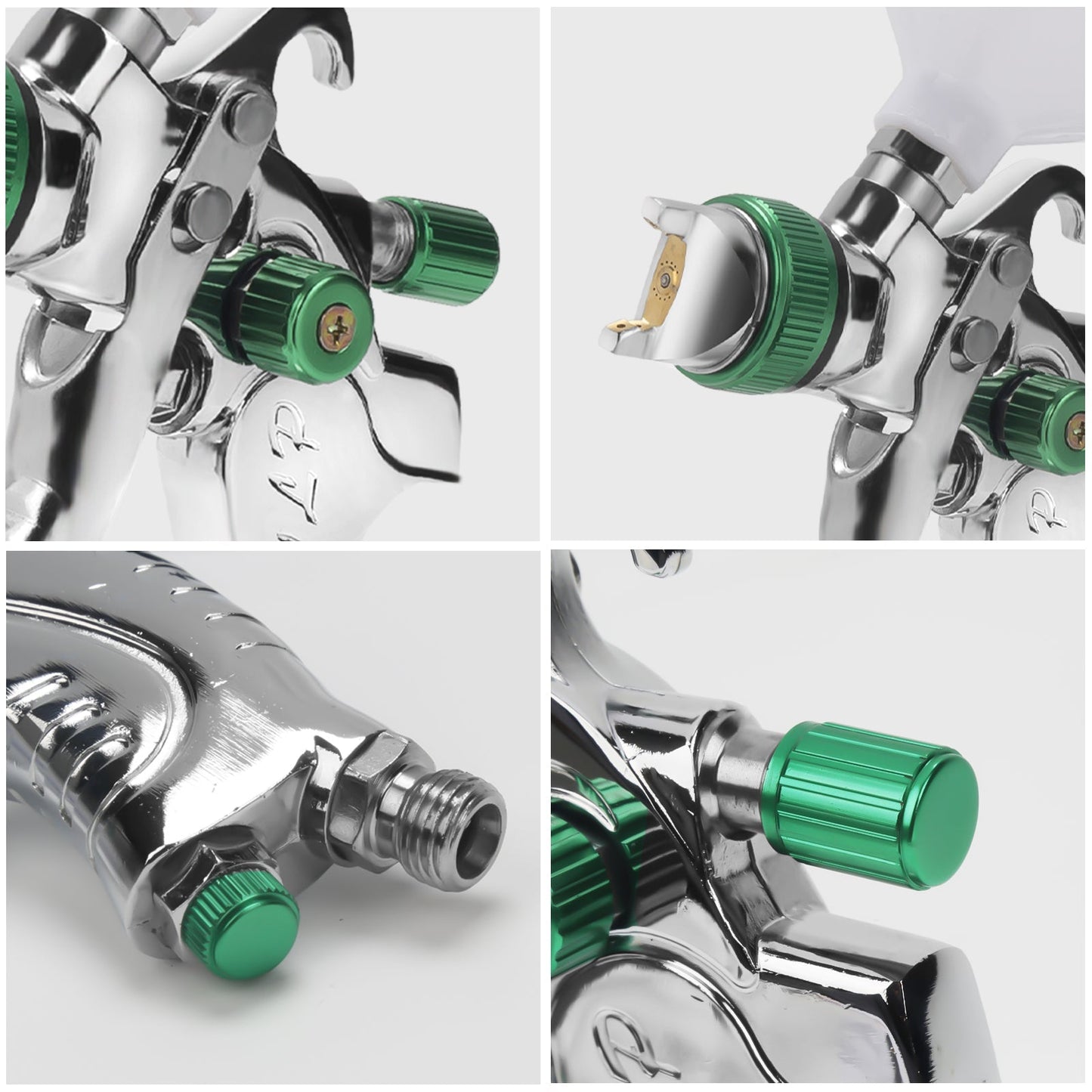 HVLP Lackierpistole Spritzpistole Set mit Edelstahldüs | Brehn