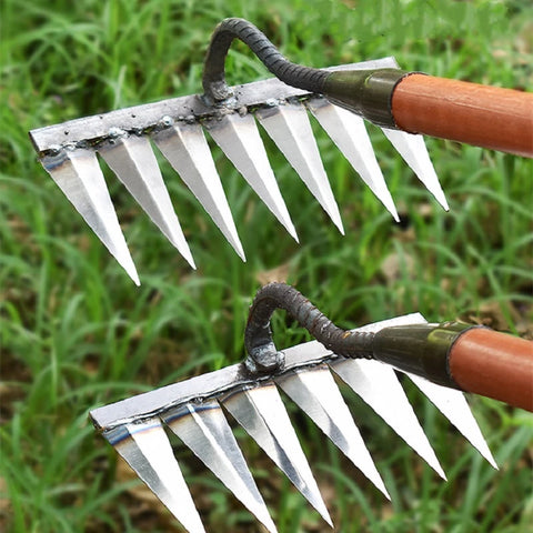 TuinGrijp Carbonstahl Unkrautgee geeigneter Rechen für Gartenpflege | Brehn