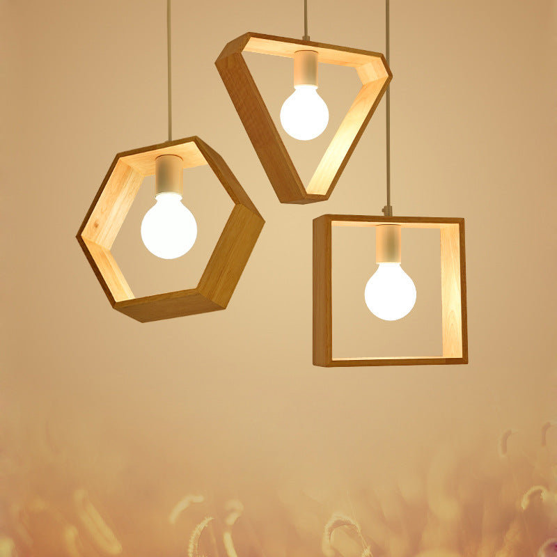 Geometrische Pendelleuchte