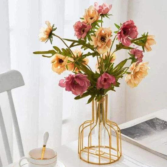 Gold Cage Vase Brehn