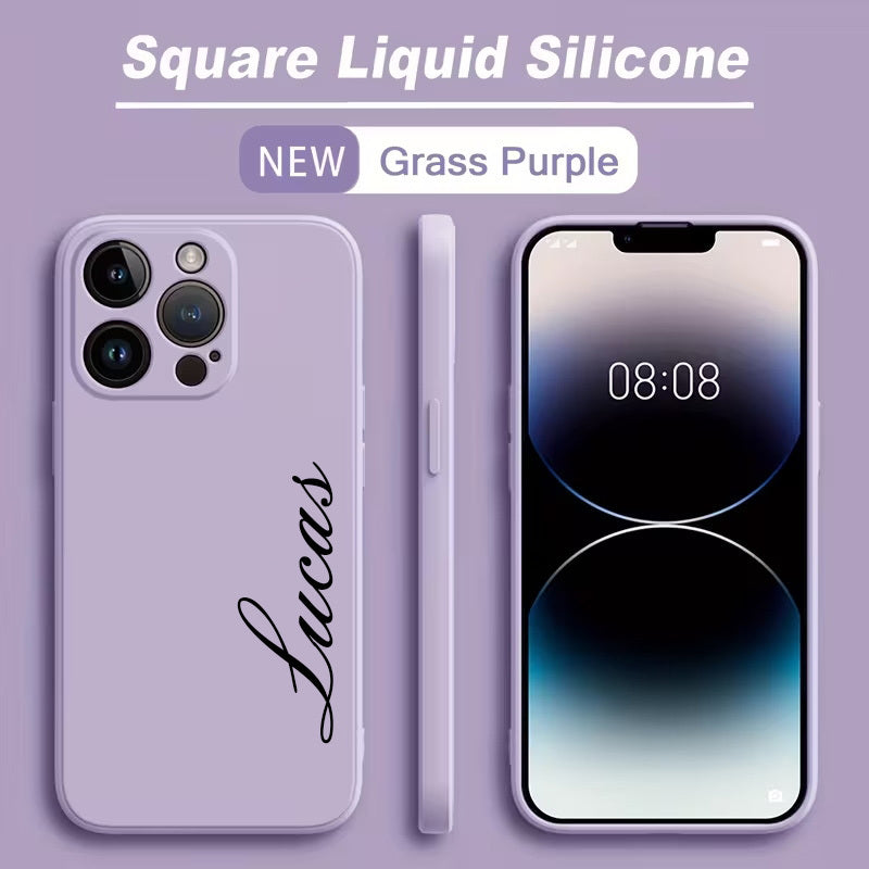 Personalisierte Flüssig-Handyhülle mit Namen für iPhone