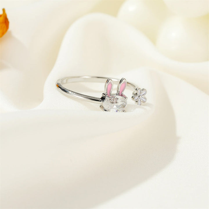 Brehn | Magischer Strahlender Hasen Charm Ring