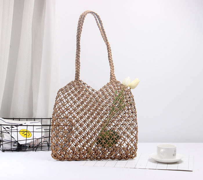 Strukturierte Rattan-Tragetasche Brehn