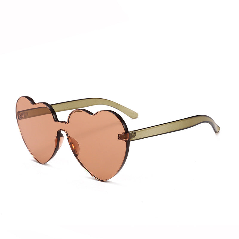 Damen Herzförmige Sonnenbrille mit stylishem Kunststoffrahmen Brehn