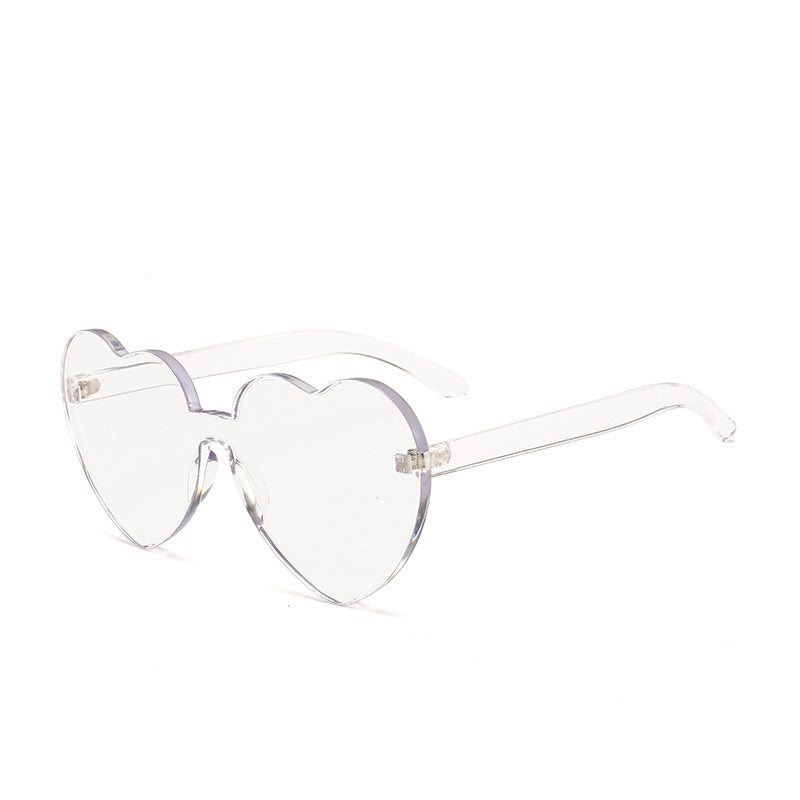 Damen Herzförmige Sonnenbrille mit stylishem Kunststoffrahmen Brehn