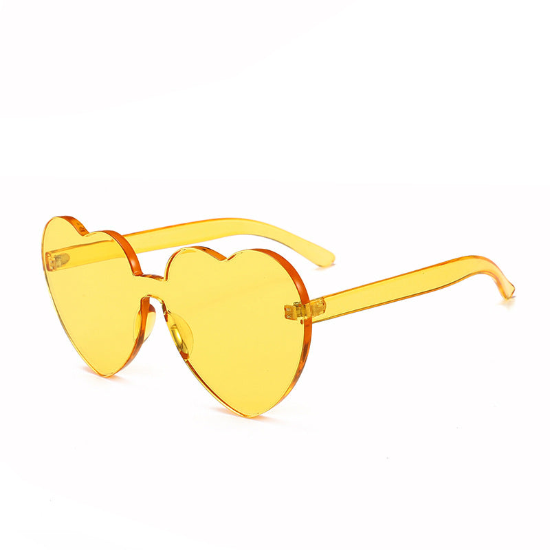 Damen Herzförmige Sonnenbrille mit stylishem Kunststoffrahmen Brehn
