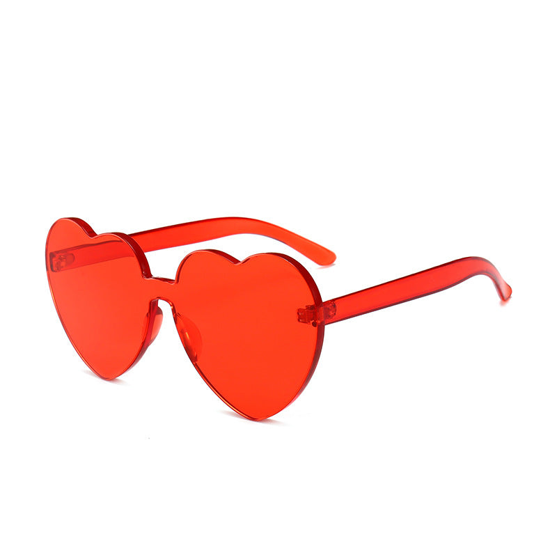 Damen Herzförmige Sonnenbrille mit stylishem Kunststoffrahmen Brehn