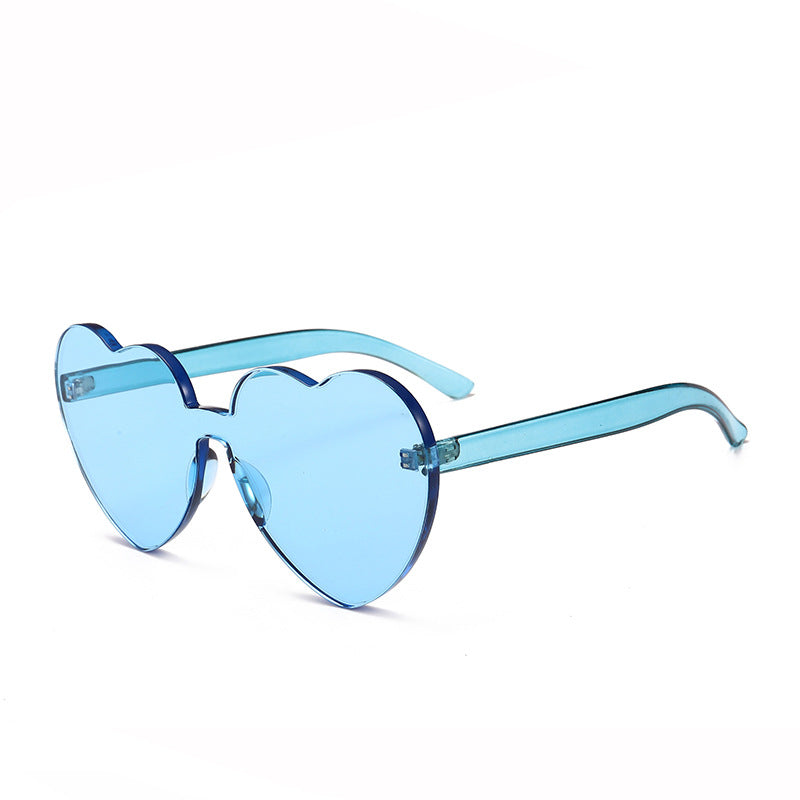 Damen Herzförmige Sonnenbrille mit stylishem Kunststoffrahmen Brehn