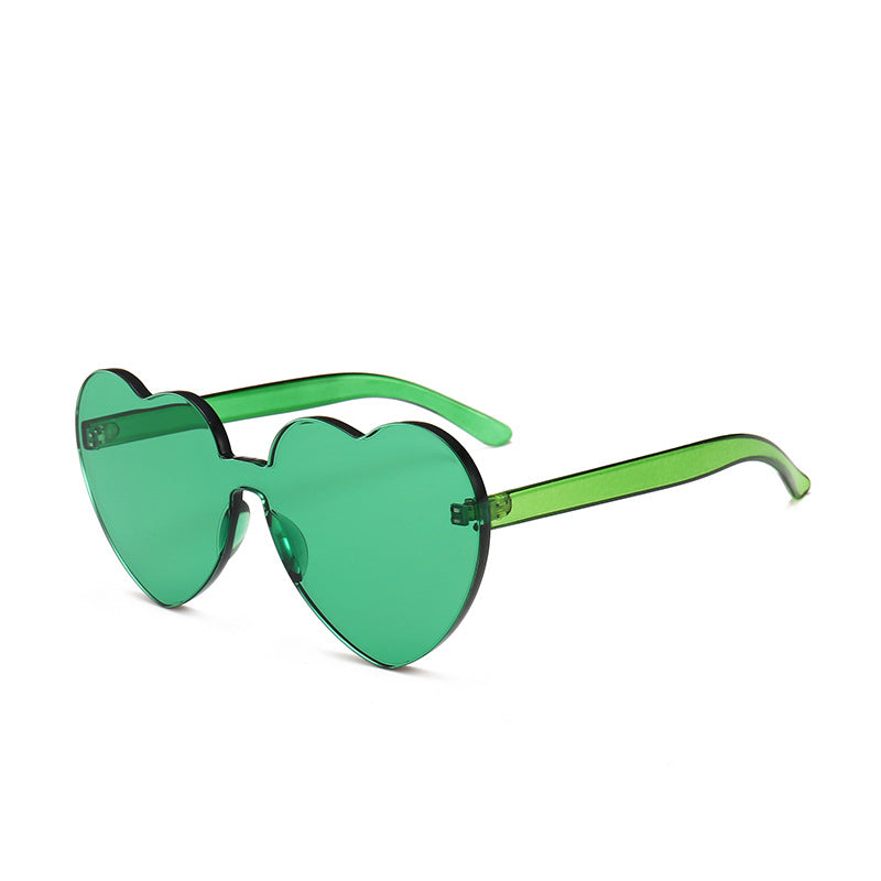 Damen Herzförmige Sonnenbrille mit stylishem Kunststoffrahmen Brehn