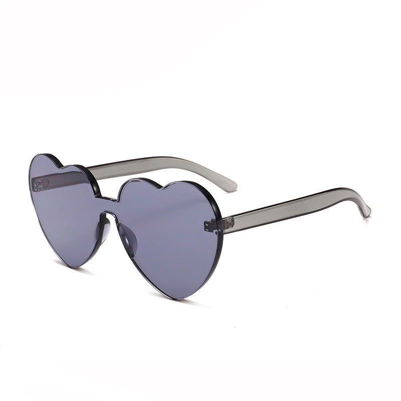 Damen Herzförmige Sonnenbrille mit stylishem Kunststoffrahmen Brehn