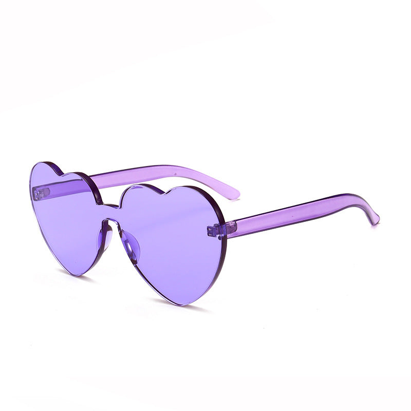 Damen Herzförmige Sonnenbrille mit stylishem Kunststoffrahmen Brehn