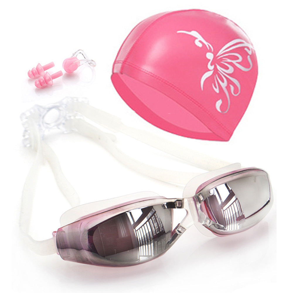 Schwimmset mit Ergonomischer Schwimmbrille und Bequemer Kappe Brehn