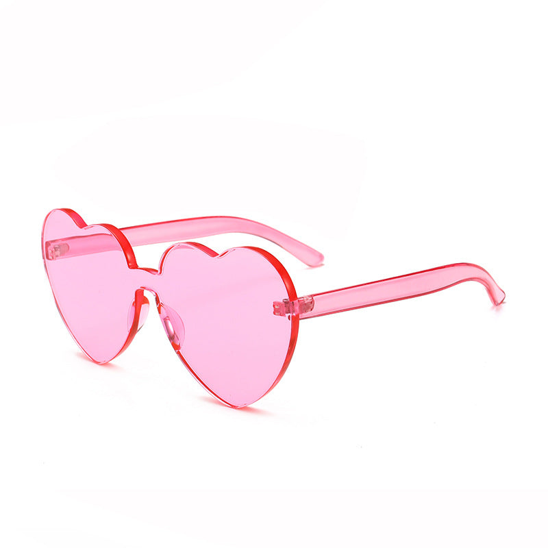 Damen Herzförmige Sonnenbrille mit stylishem Kunststoffrahmen Brehn