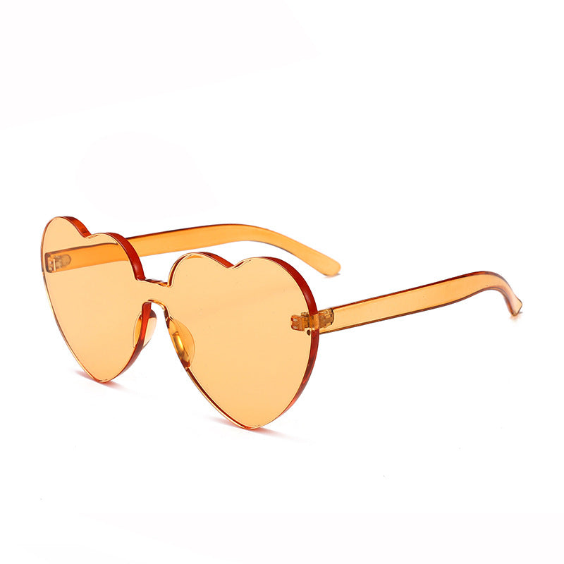 Damen Herzförmige Sonnenbrille mit stylishem Kunststoffrahmen Brehn