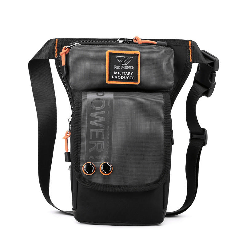 Brehn | Personalisierte Herren Motorradstil wasserdichte Nylon Bein-Brusttasche