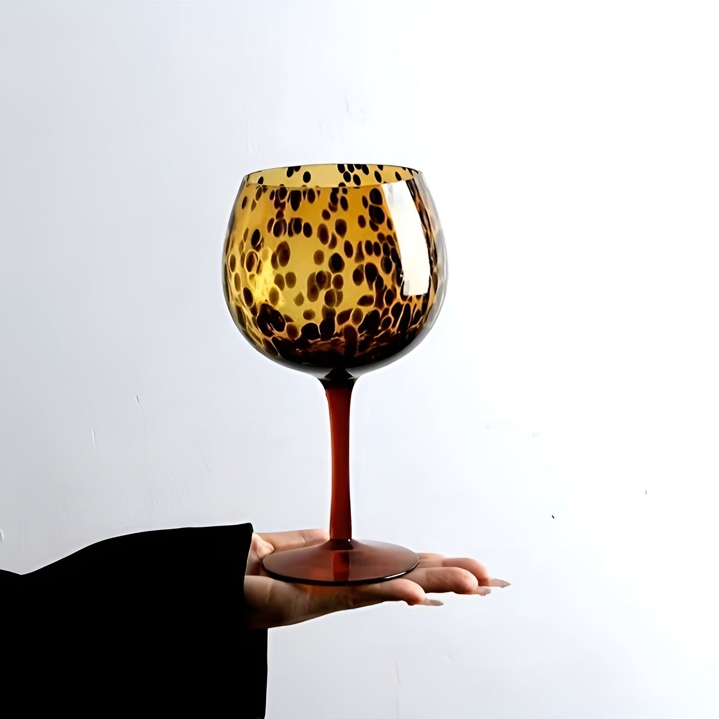 Weingläser mit Leopardenmuster – Vintage-Design im 2er-Set | Perfekt für besondere Anlässe