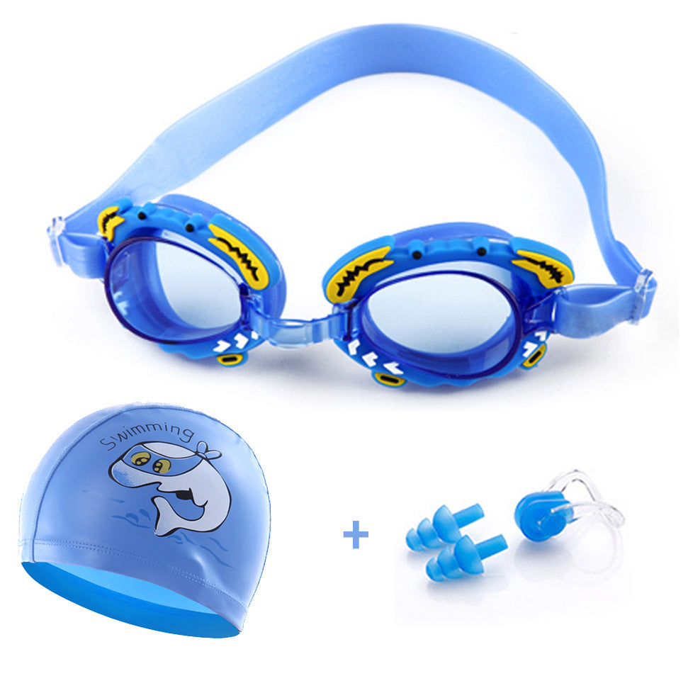 Schwimmbrille mit Komfort-Nasenverschluss und Stabilen Ohrstöpseln Brehn