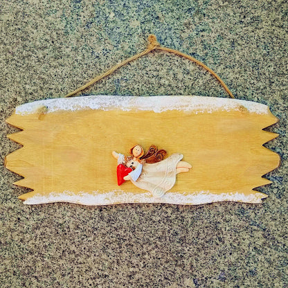 Holzbodenplatte mit Liebe Thema