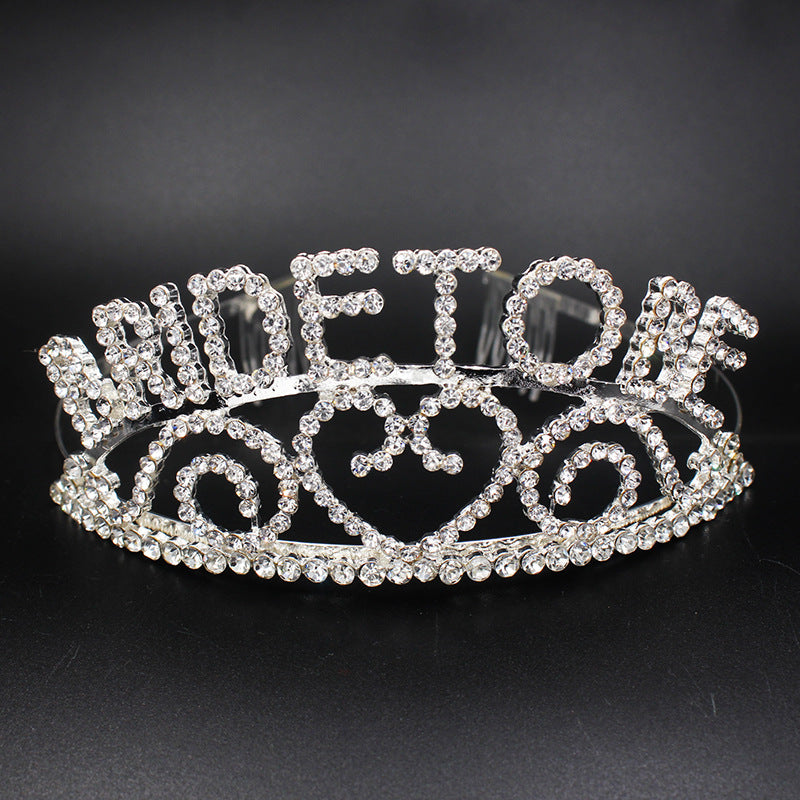 Damen Glitzernde Braut Tiara Brehn