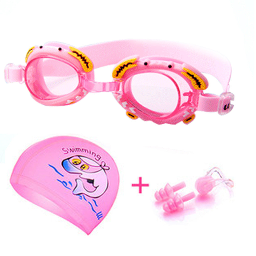 Schwimmbrille mit Komfort-Nasenverschluss und Stabilen Ohrstöpseln Brehn