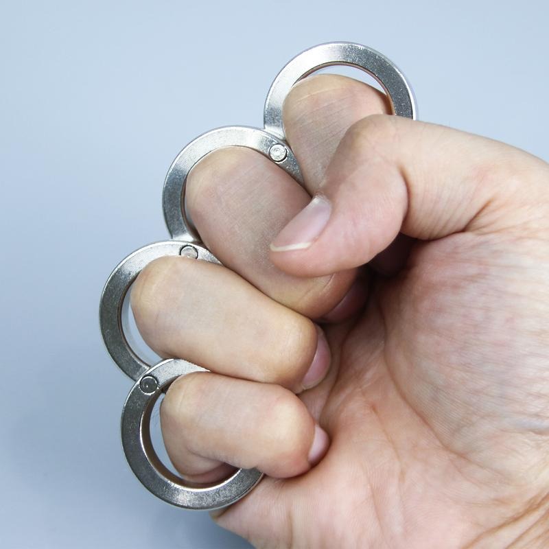 Brehn | Faltbares Vier-Ring-Rostfrei-Fidget-Spielzeug
