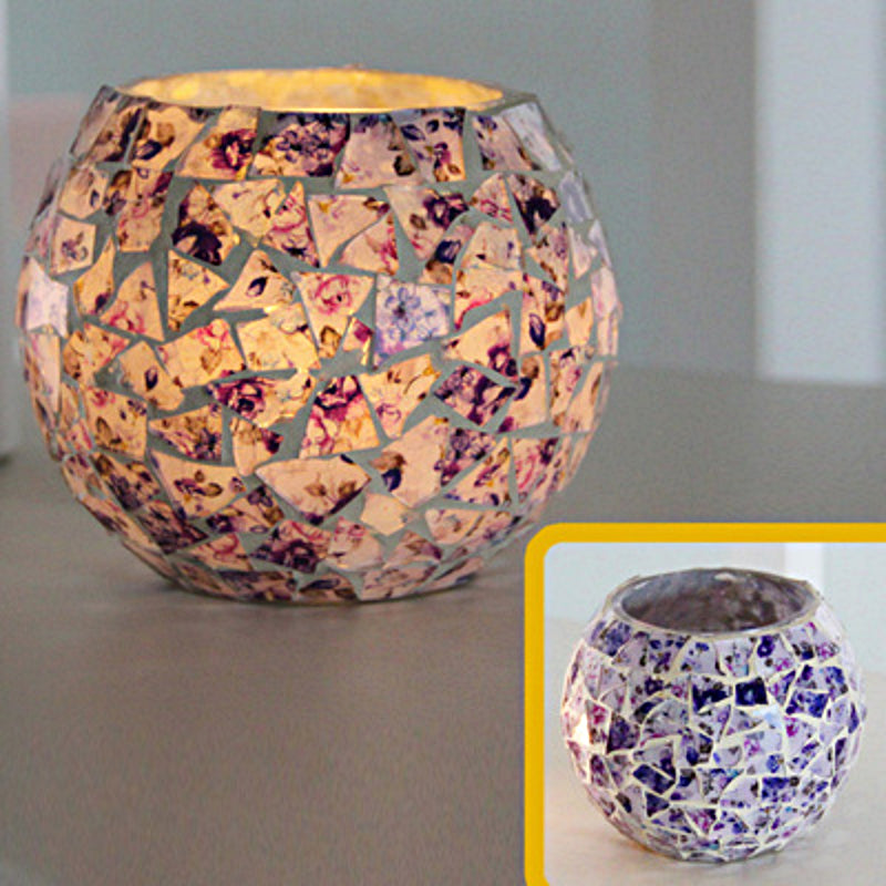 Brehn | Europäischer Retro Glas Mosaik Teelichthalter