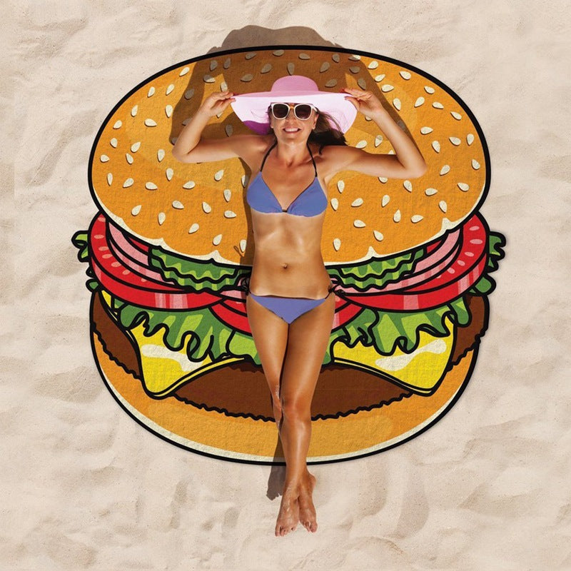 Damen große Strandliege mit Hamburger-Design Brehn
