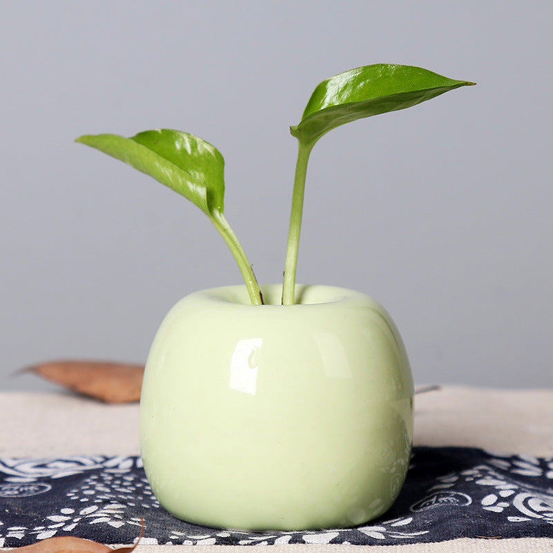 Künstlerischer Keramik-Apfel-förmiger Blumentopf Brehn