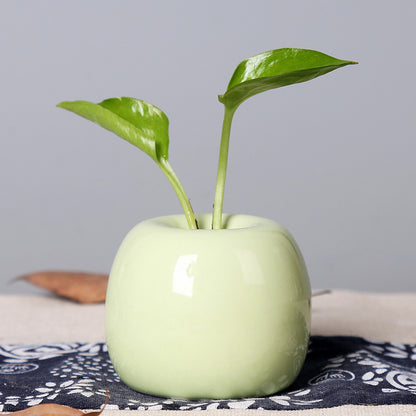 Künstlerischer Keramik-Apfel-förmiger Blumentopf Brehn