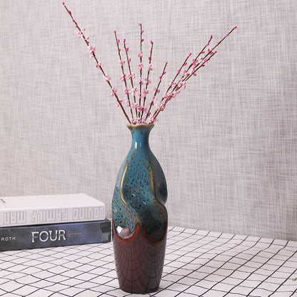 Artisanale Keramische Dekorative Flasche Vase Brehn
