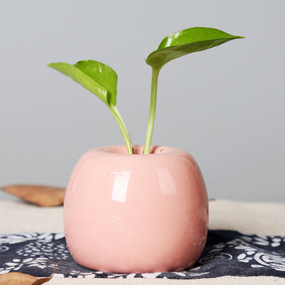 Künstlerischer Keramik-Apfel-förmiger Blumentopf Brehn
