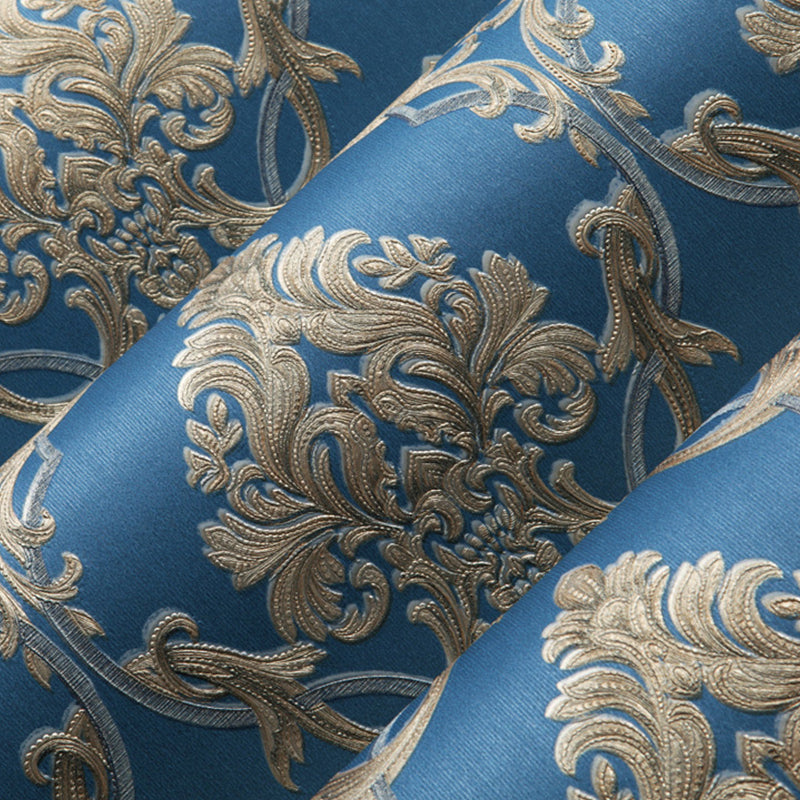 Brehn | Nordic Nostalgic Damast Tapete Vlies 31' x 20,5" Ungeklebt