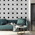 Brehn | Moderne Zwart-witte Behang Vinyl 33 voet x 20,5 inch Eenvoudige en Nordic Niet-gepaste Wandbekleding