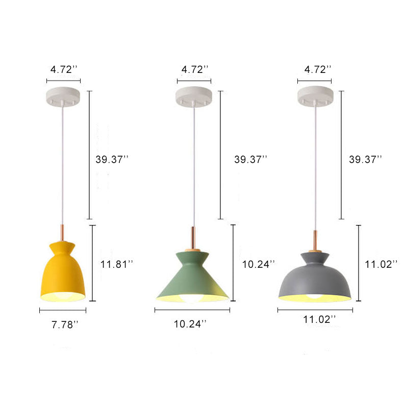 Brehn | AuroraLite Nordic Pendelleuchte | Metall-Design | 1-Licht | Moderne Farboptionen